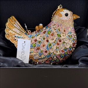 Bird Crystal Clutch